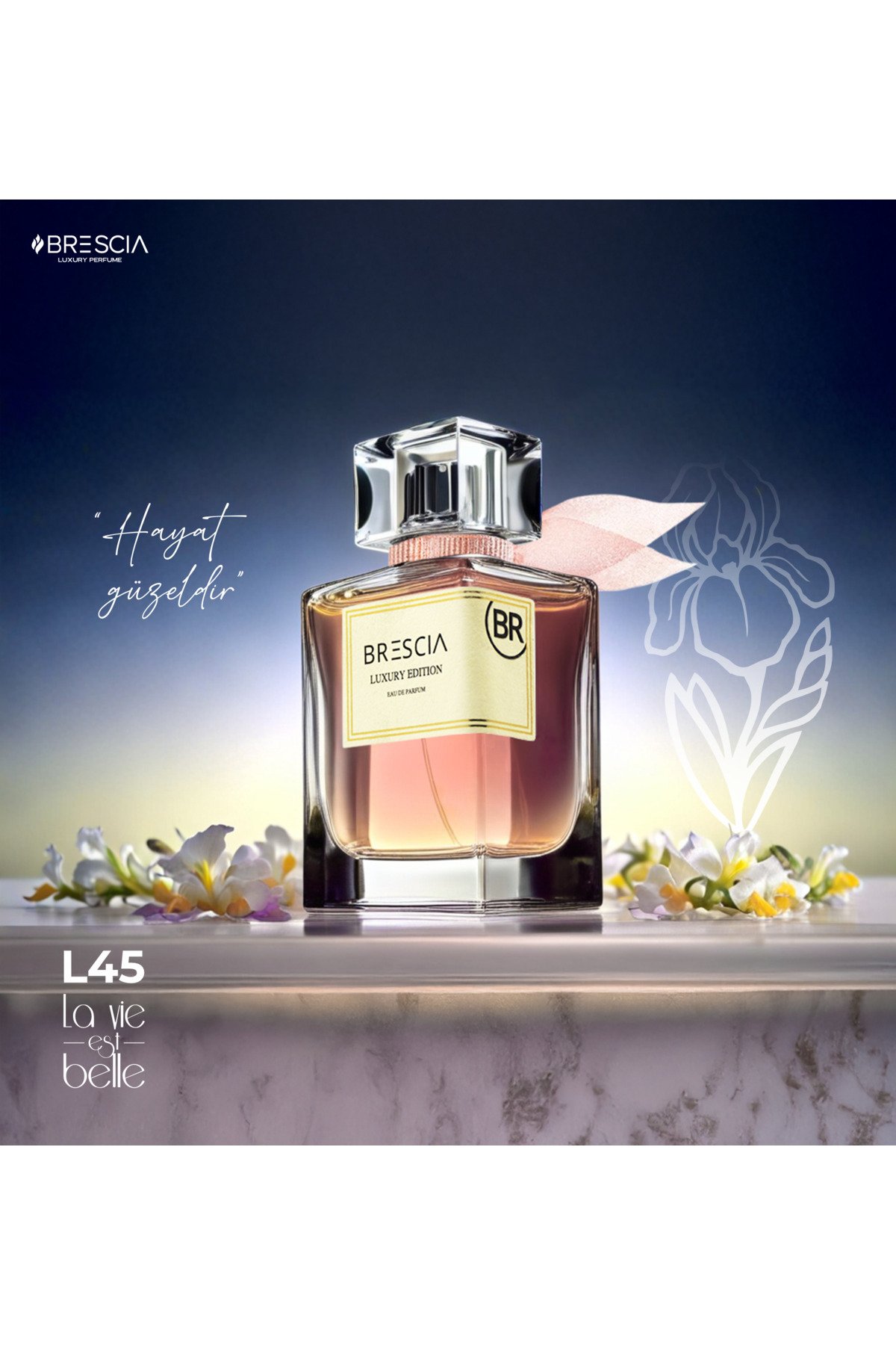 BRESCIA L45 100ml EDP ( Lancome La Vie Est Belle Muadili ) - Görsel 2