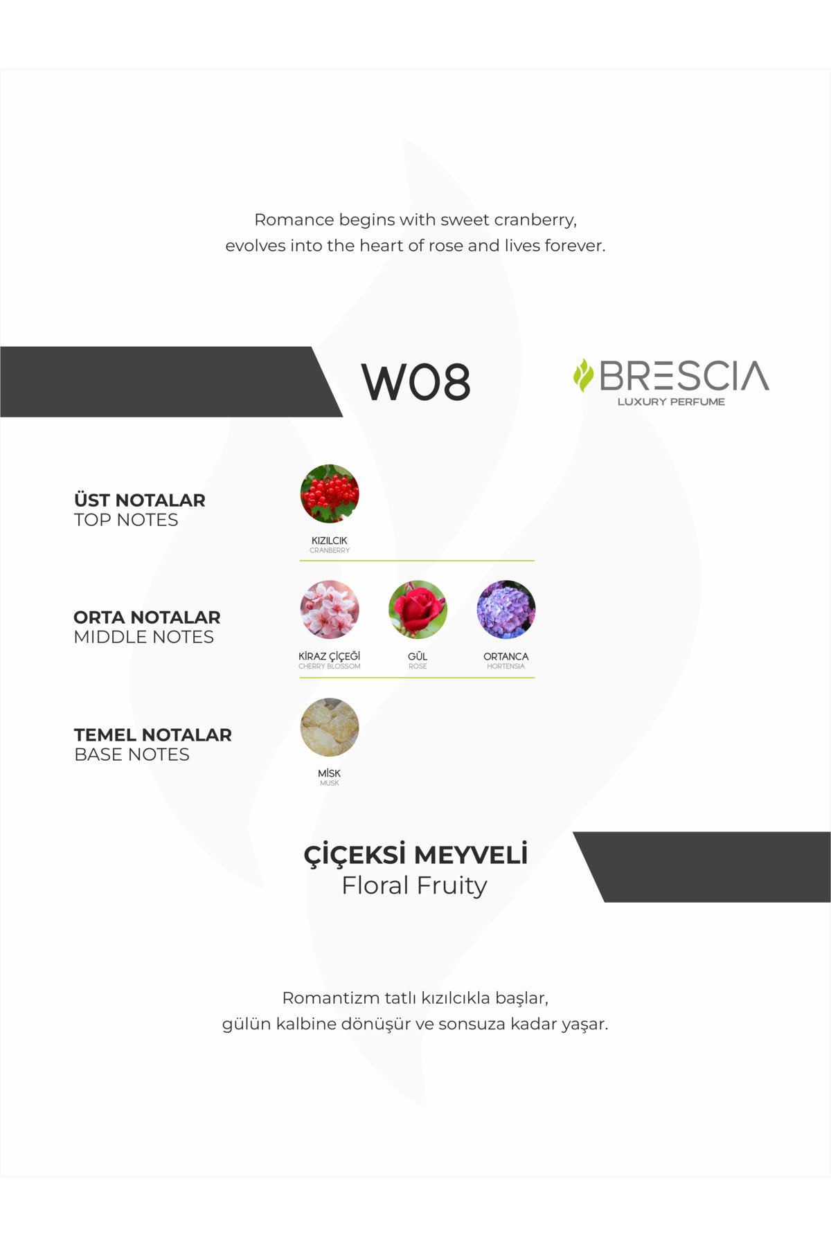 BRESCIA W08 50ml EDP ( Avon Wish of Love Muadili ) - Görsel 2