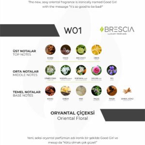 BRESCIA W01 50ml EDP ( Carolina Herrera Good Girl Muadili )